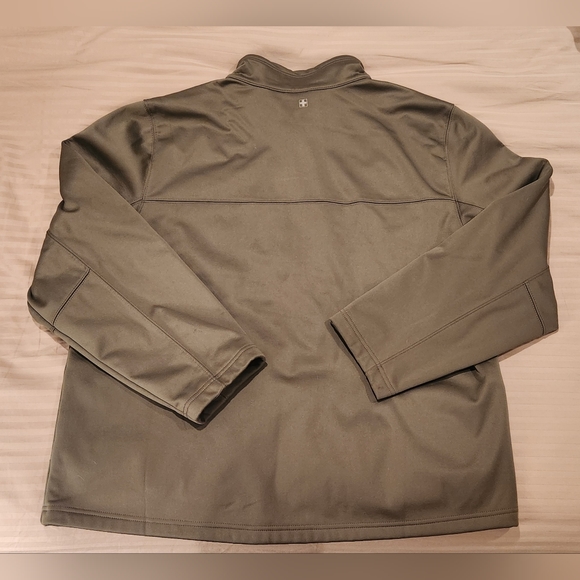 Men’s Swiss Tech 🇨🇭 soft full zip jacket (Olive Green XL) - Picture 2 of 7
